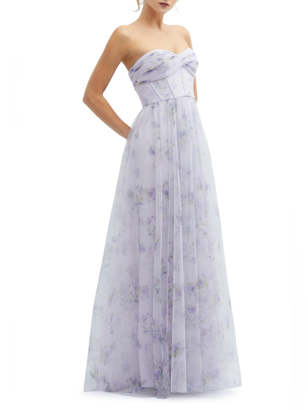 Floral Print Strapless Tulle
Dessy Collection🪻